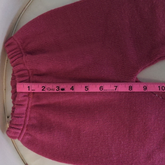 Knit sweater pants. Homemade. Size 3/4T - Picture 5 of 6